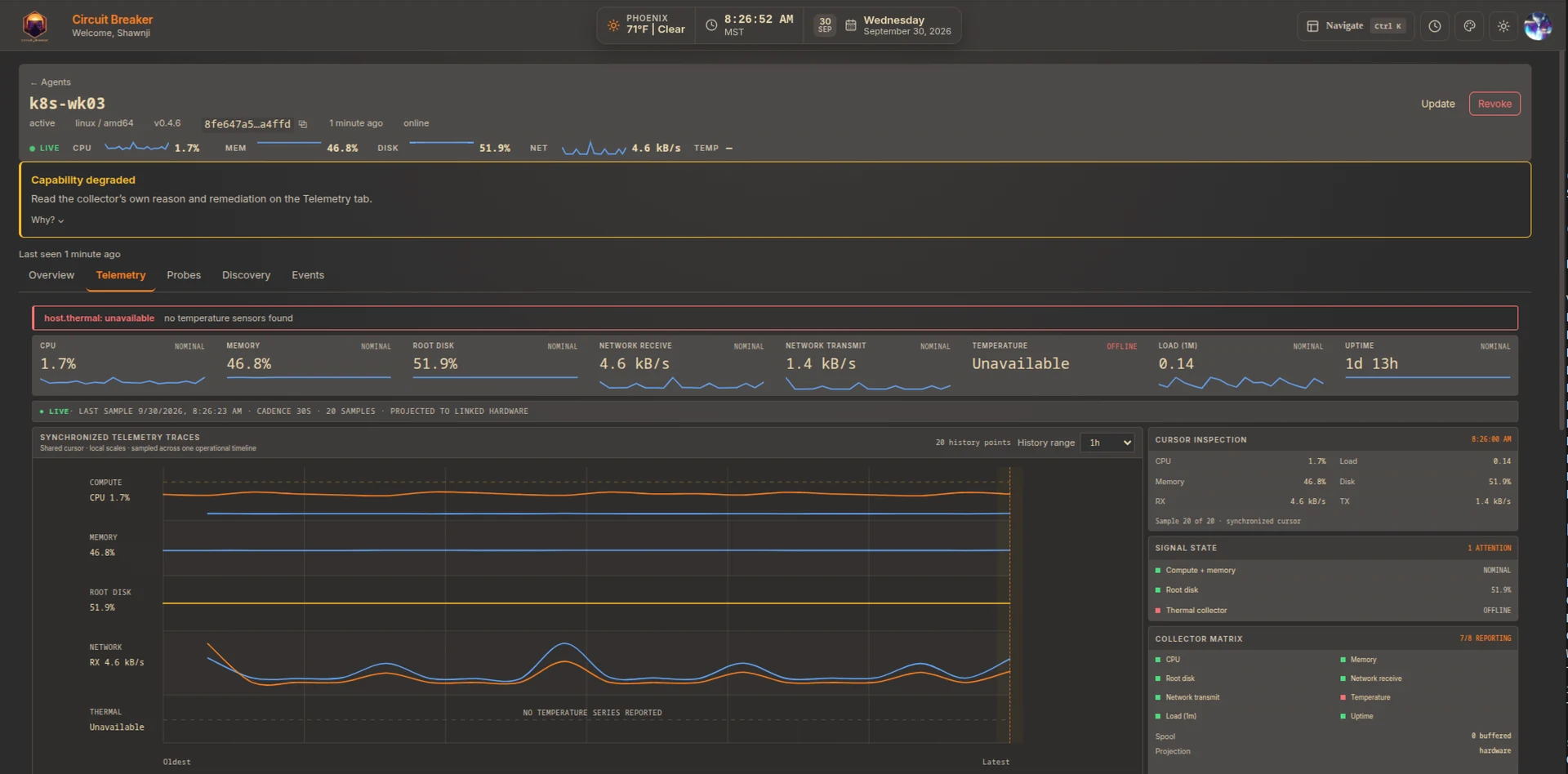 Agent telemetry